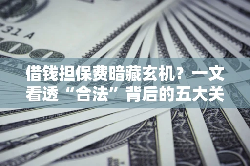 济南借钱担保费暗藏玄机？一文看透“合法”背后的五大关键陷阱