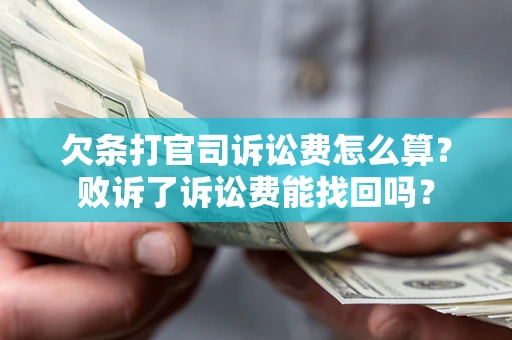 济南欠条打官司诉讼费怎么算？败诉了诉讼费能找回吗？