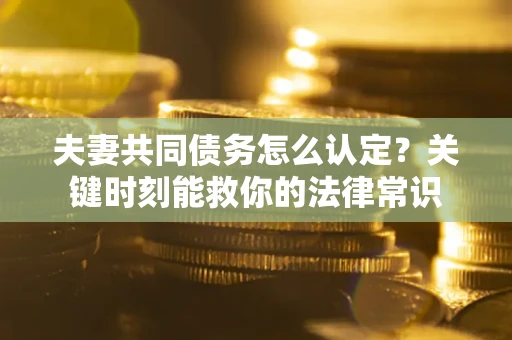 济南夫妻共同债务怎么认定？关键时刻能救你的法律常识
