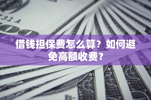 济南借钱担保费怎么算？如何避免高额收费？
